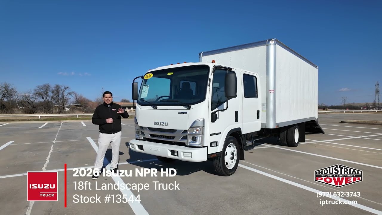 2026 Isuzu NPR HD - 18ft Landscape Truck Overview  - Stock #13544 - IP Truck DFW, TX