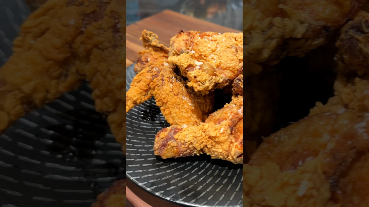 The most CRISPY and JUICY fried chicken 🍗🔥