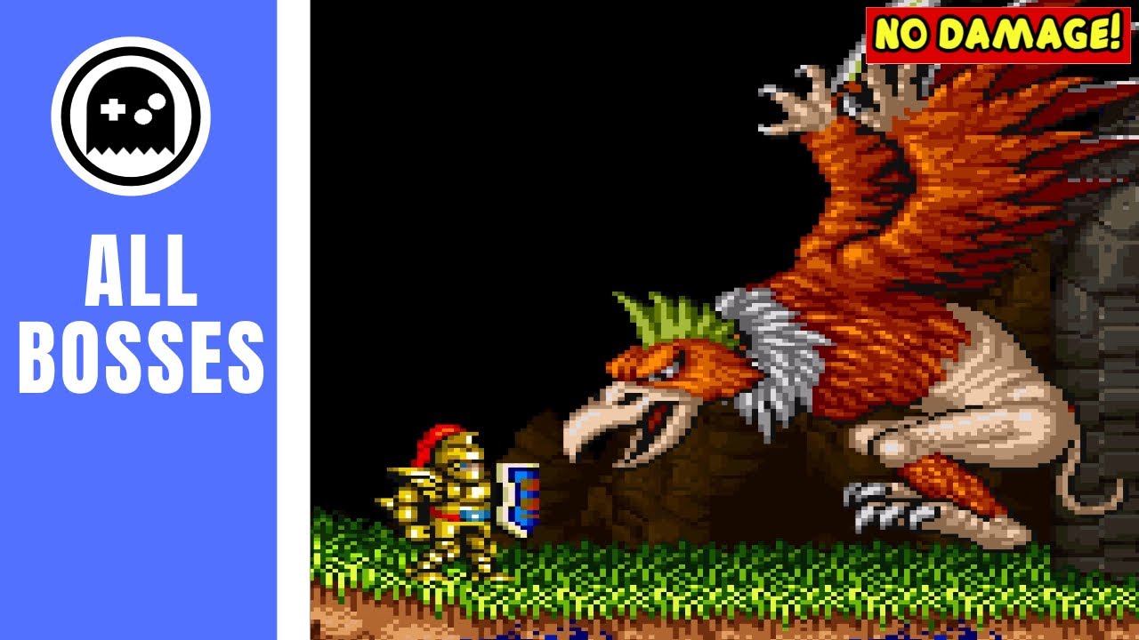 Super Ghouls 'n Ghosts (SNES) - All Bosses - (No Damage)