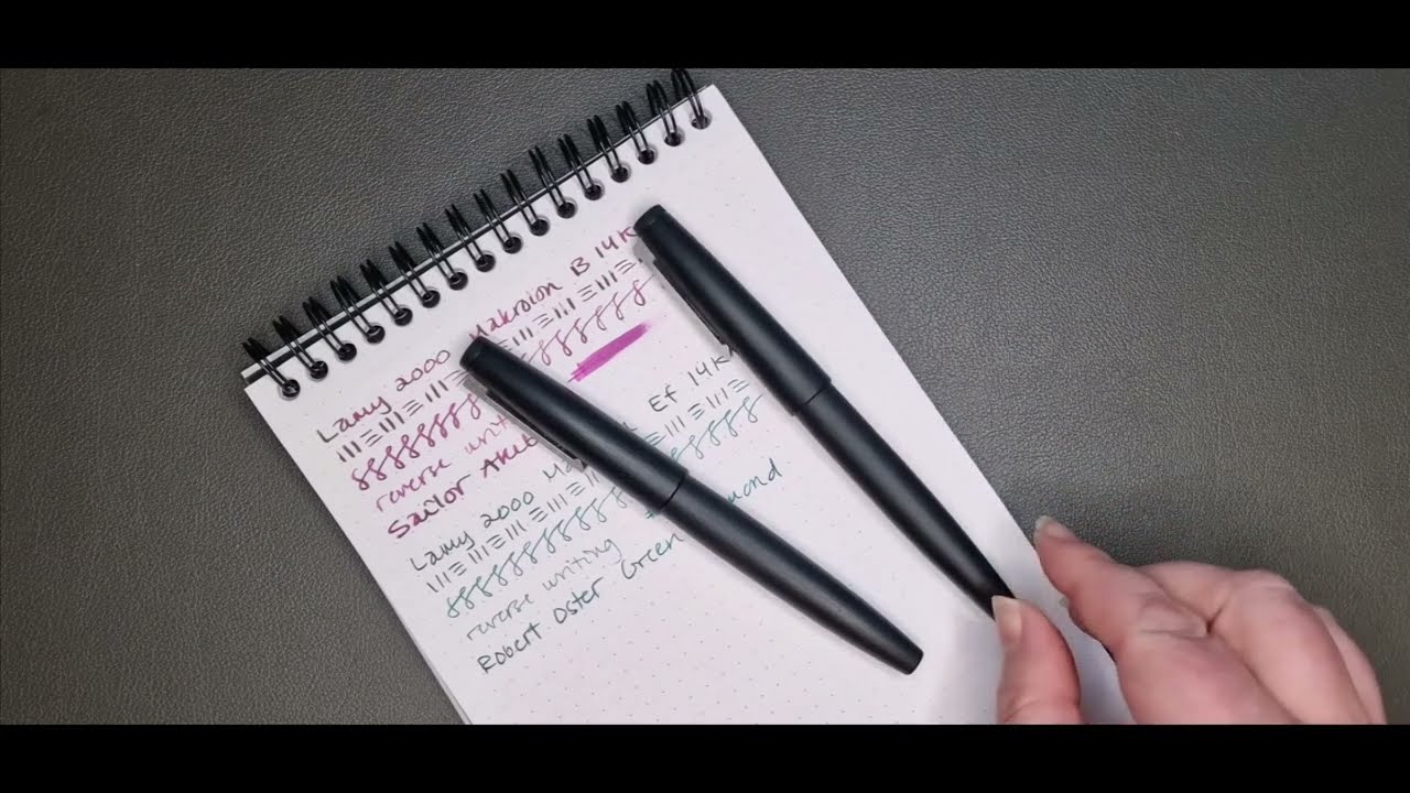 Lamy 2000 fountain pen review extra fine and broad nib