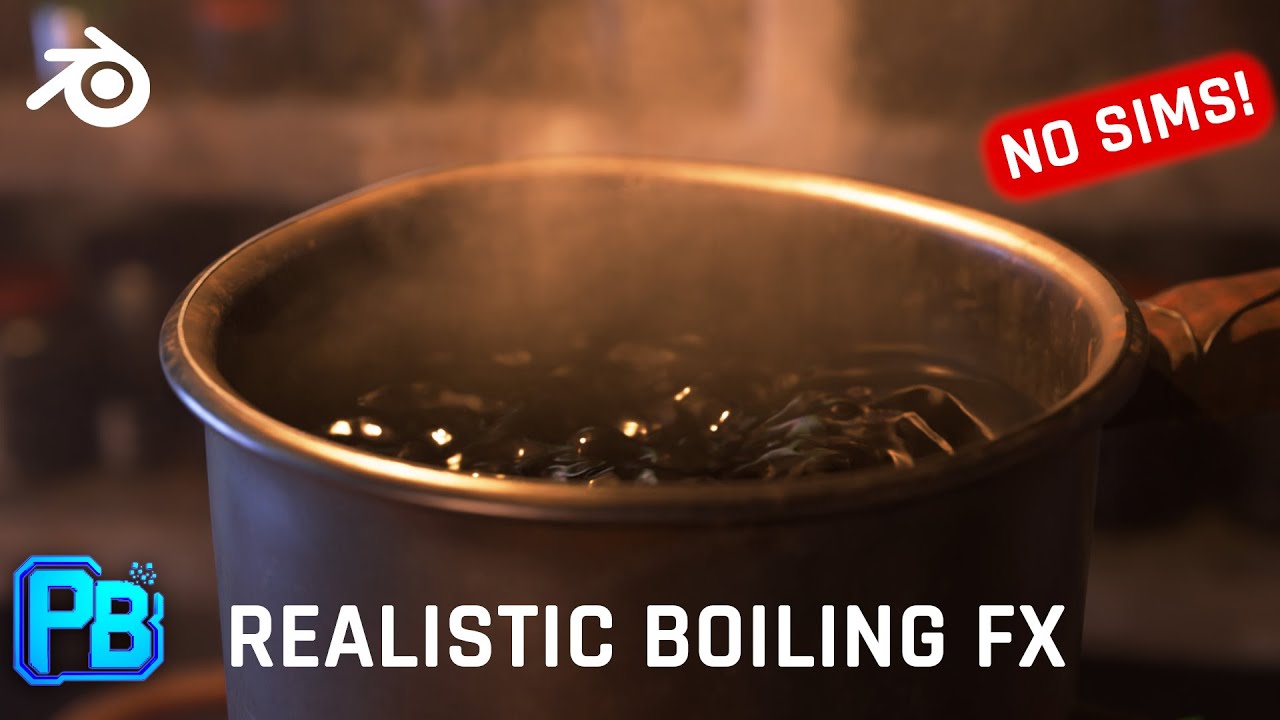 Boiling Water in Blender—No Sim, Realistic FX in Minutes!