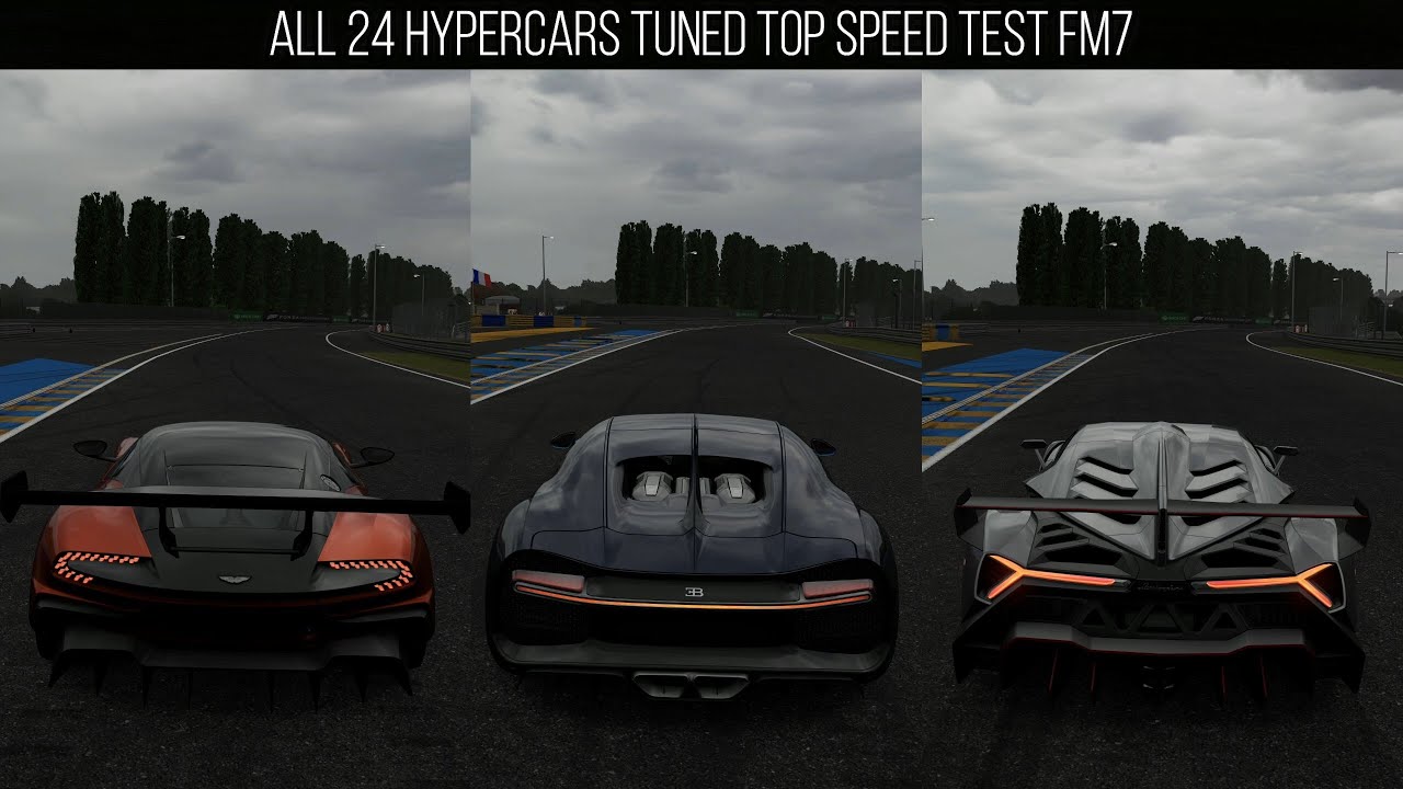 FORZA MOTORSPORT 7 | ALL 24 HYPERCARS TUNED TOP SPEED TEST |  (WAITING FOR FOR FORZA MOTORSPORT 8)
