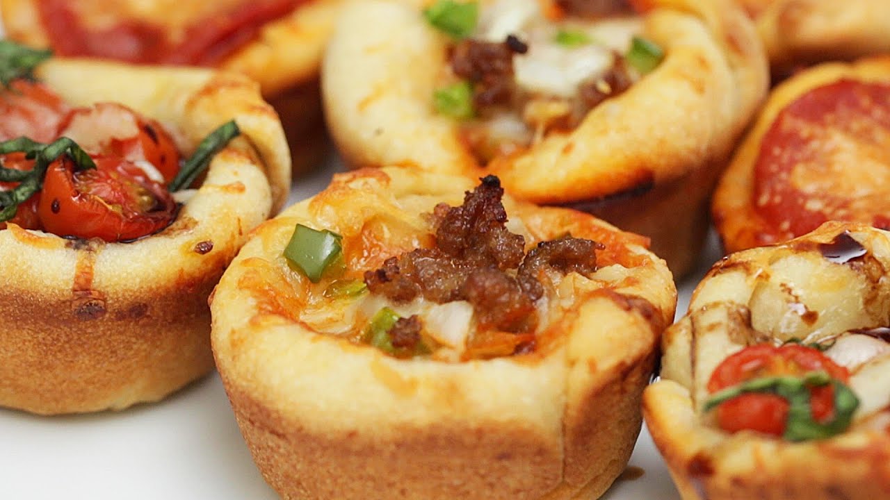 Mini Deep Dish Pizzas • Tasty Recipes