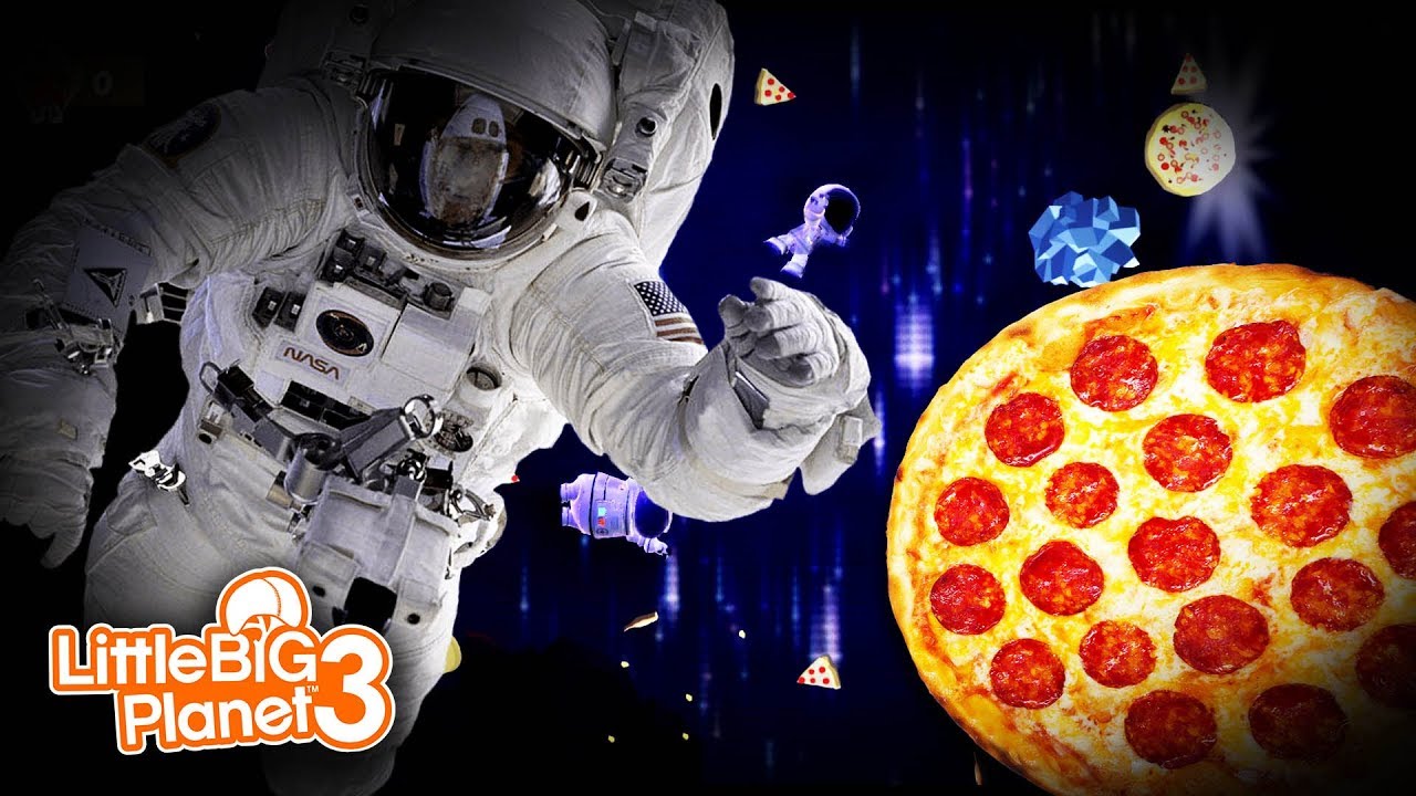 HERE FOR THE... SPACE PIZZA? | Little Big Planet 3 (PS4) Multiplayer