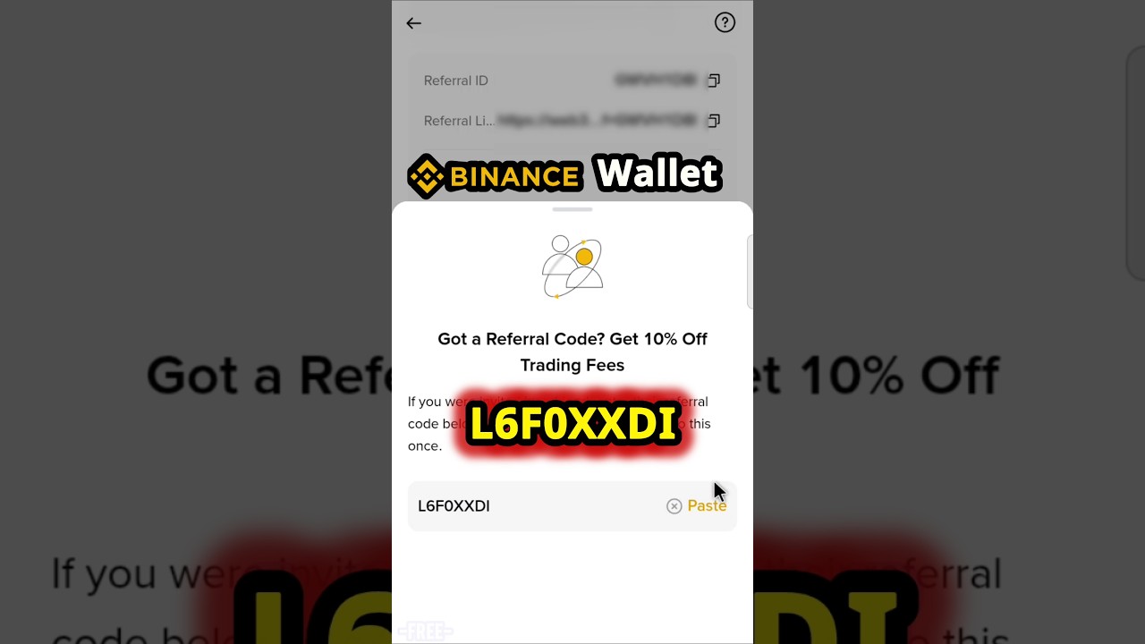 Реферальный код Binance Wallet | Получите скидку 10% на торговые комиссии | Как ввести реферальны...