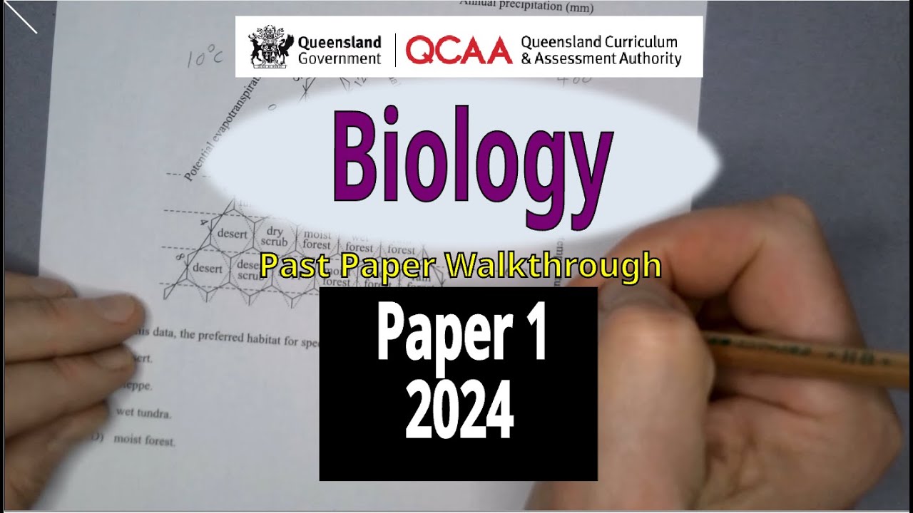 QCAA 2024 Biology: Walkthrough & Revision, Paper 1 Section 1