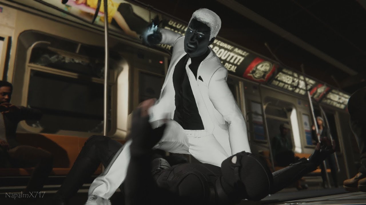 Spider-Man and Mr. Negative Train Fight (Stealth Suit Walkthrough) - Marvel's Spider-Man