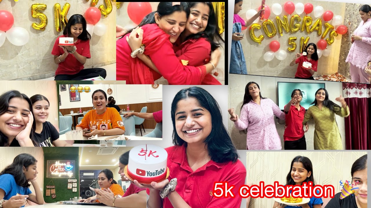 5k celebrations🎉| Fun😂| emotional🥹| party 🎉| Anmol Sharma 