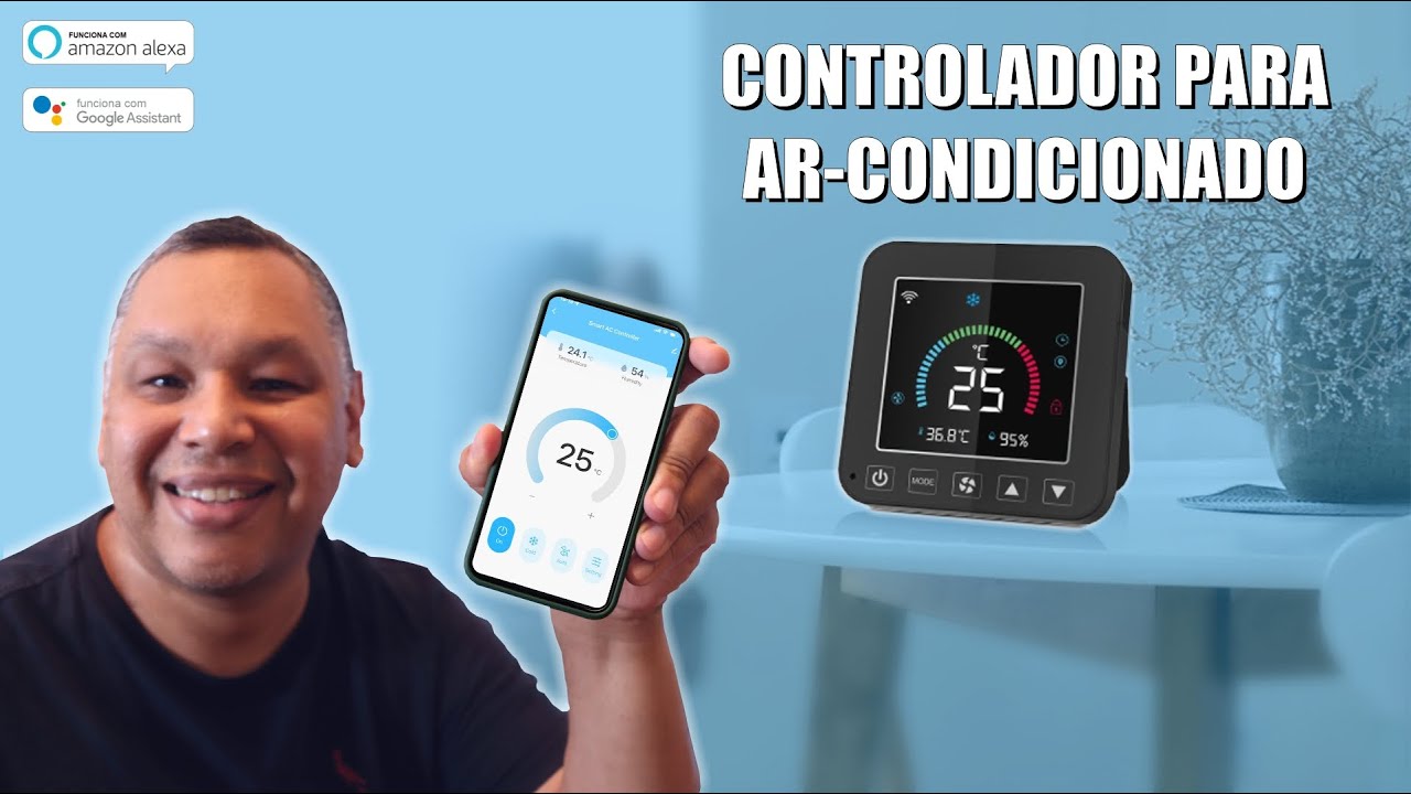 Controlador IR Wi-Fi para Ar Condicionado - ALEXA / GOOGLE / TUYA / Smart Life