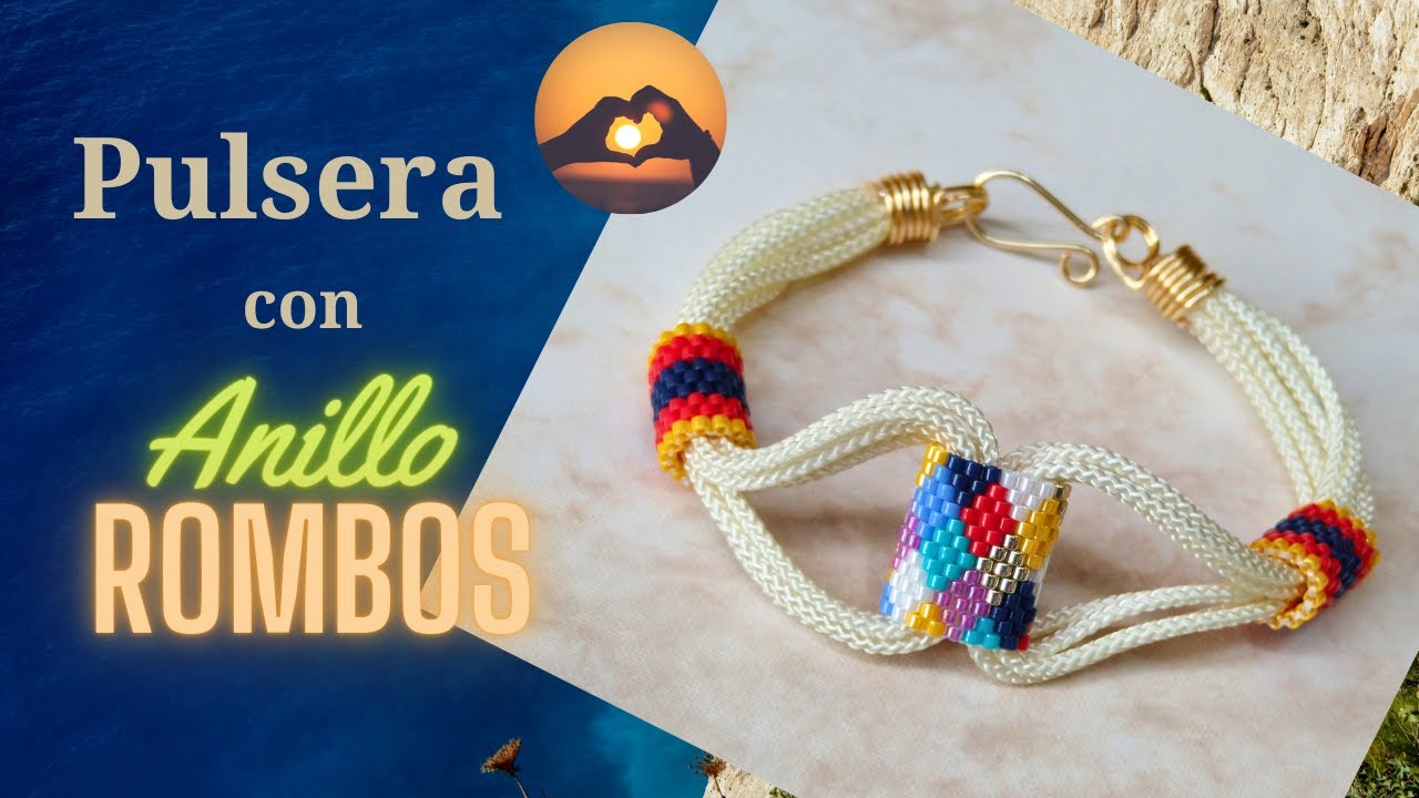 DIY Cómo Tejer Anillo en Peyote Par e Impar, Super Fácil