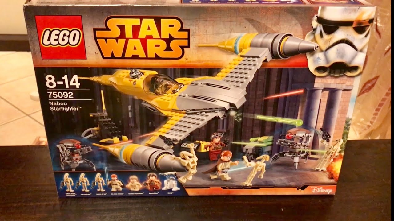 LEGO Star Wars 75092 - Naboo Starfighter built in time lapse