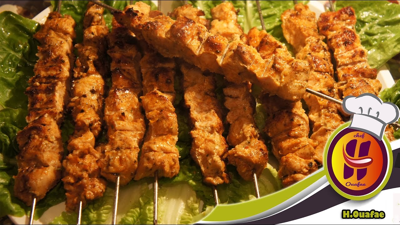 قطبان (بروشيت) بيبي مشوي بوصفة المطاعم // Brochette de dinde expert inratable