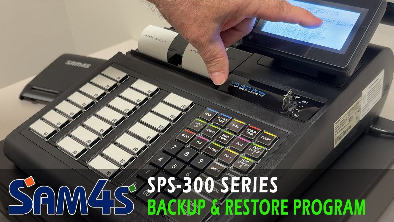 Sam4s SPS-300 Series SD Program Backup & Restore