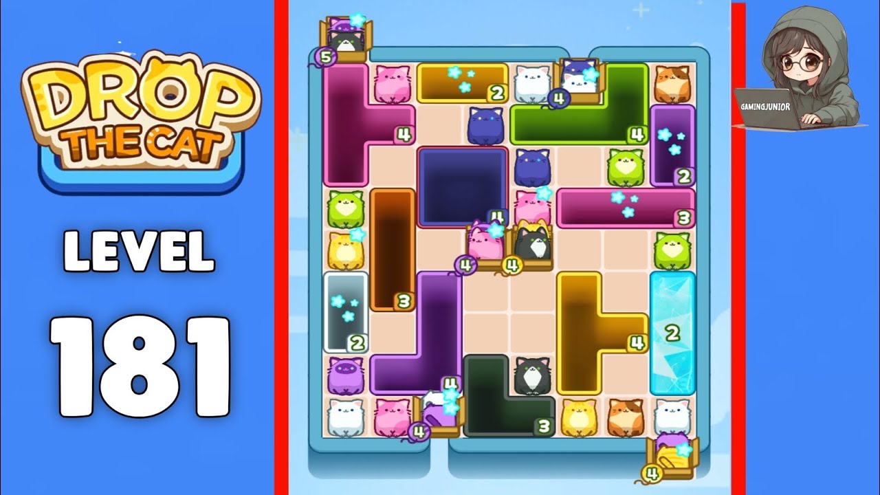 Drop The Cat level 181 solution 