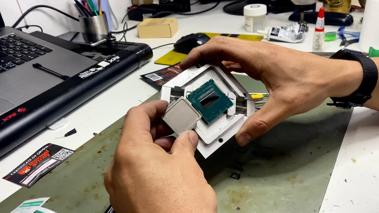 Como fazer DELID EM PROCESSADOR / Aplicação de Metal Líquido
