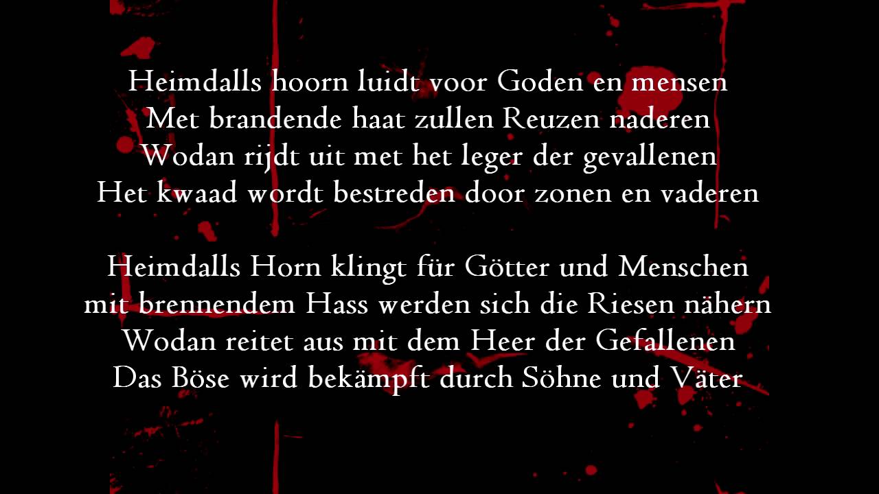 Heidevolk - Levenslot (german subtitles)