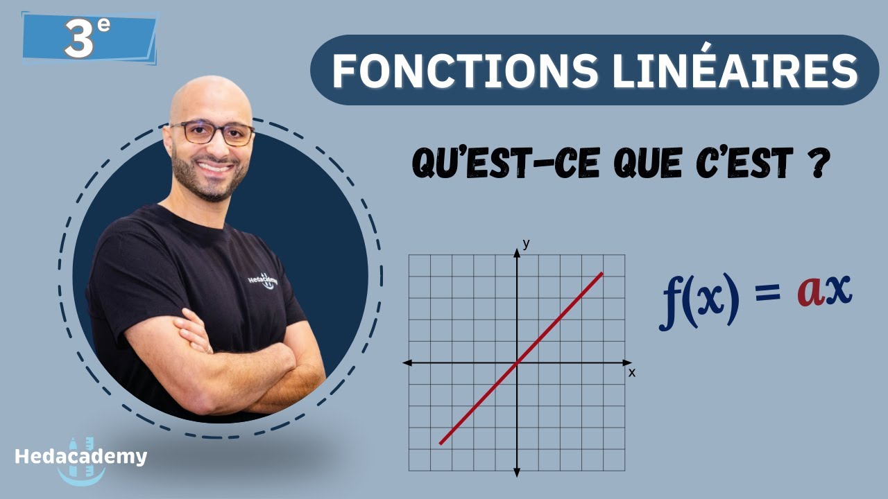 QU'EST-CE QU'UNE FONCTION LINÉAIRE - 3ᵉ