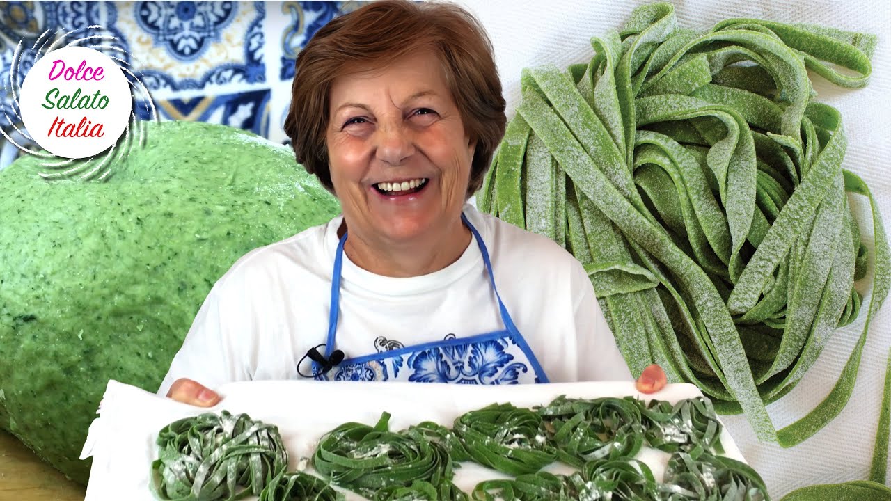 Pasta Fresca all'Uovo Con Spinaci 🌱 (Pasta Verde) | Ricetta della Nonna