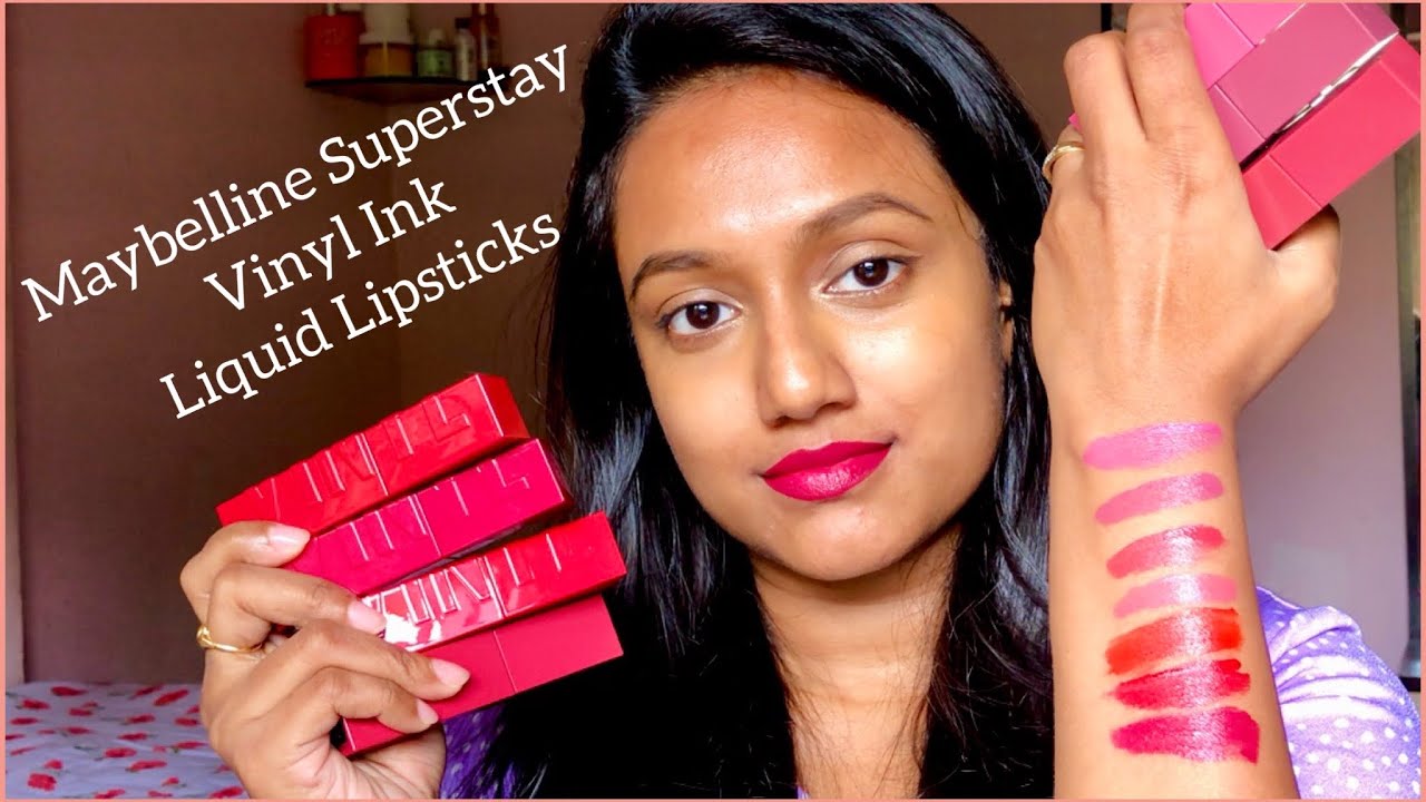 Жидкие помады Maybelline Superstay Vinyl Ink | Образцы и обзор