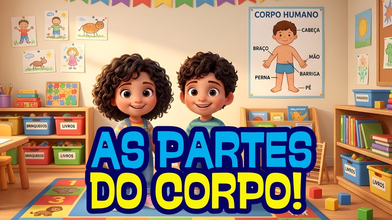 Aprendendo as Partes do Corpo 👀✋👣 | Música Infantil Educativa – Mundo Mibella #corpohumano