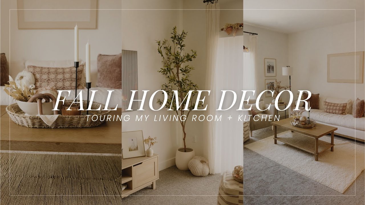 My 2024 Fall Decor || Cozy Living Room + Kitchen Tour