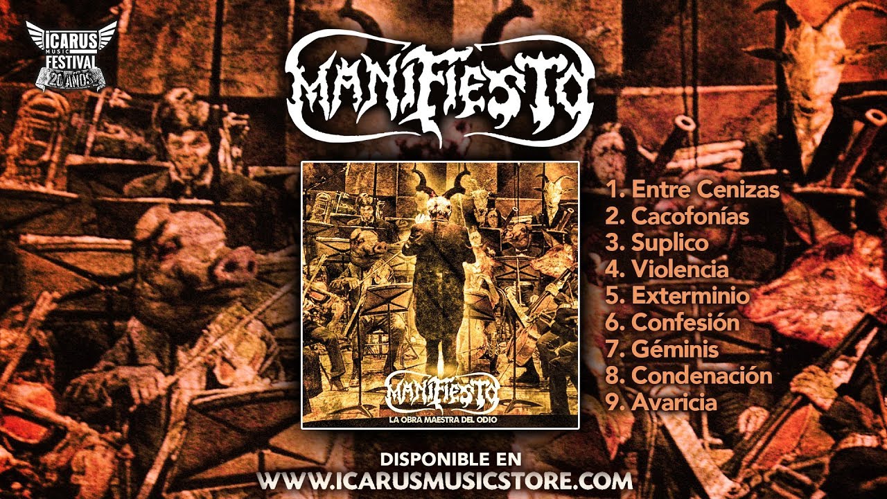 MANIFIESTO - La Obra Maestra del Odio (FULL ALBUM) 2015 Oficial