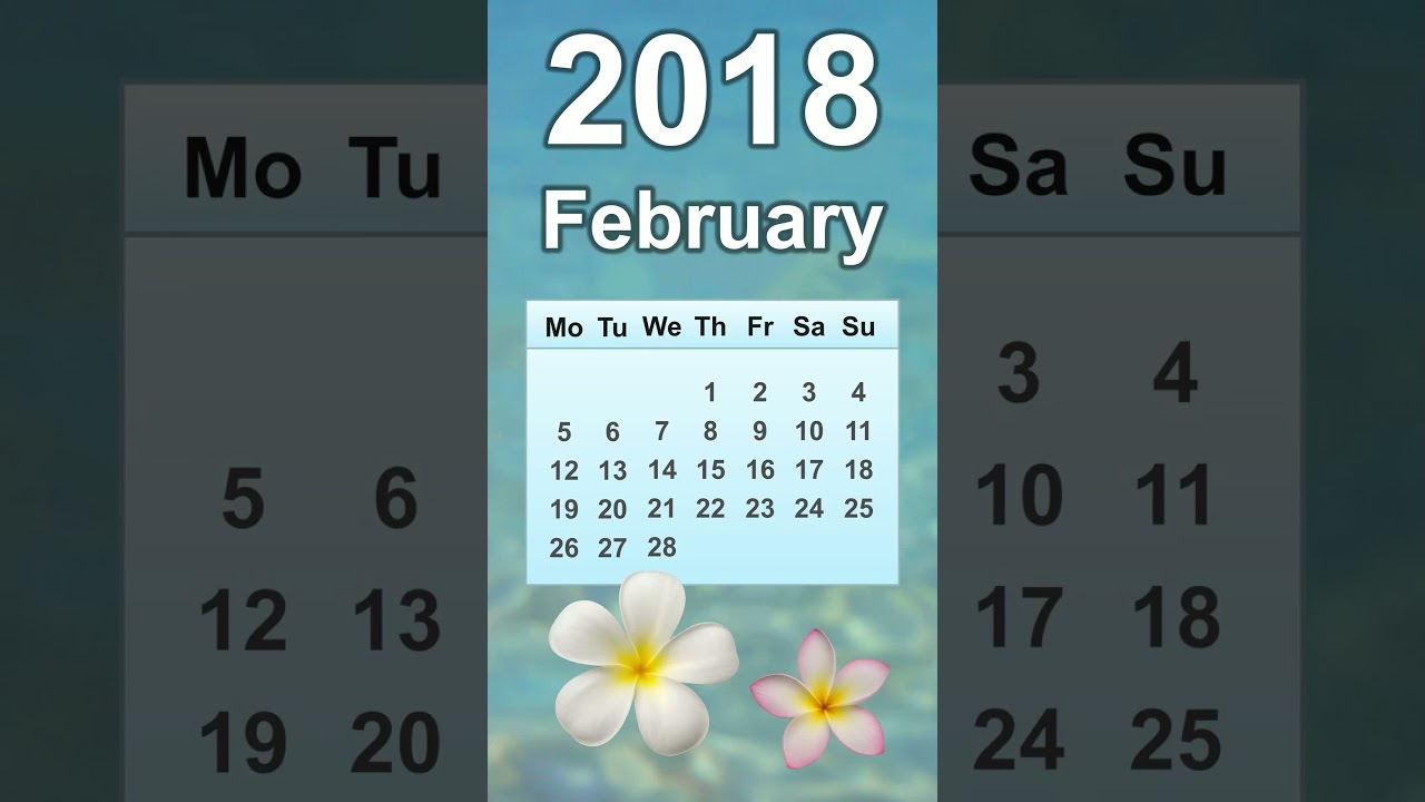 February 2018 Calendar