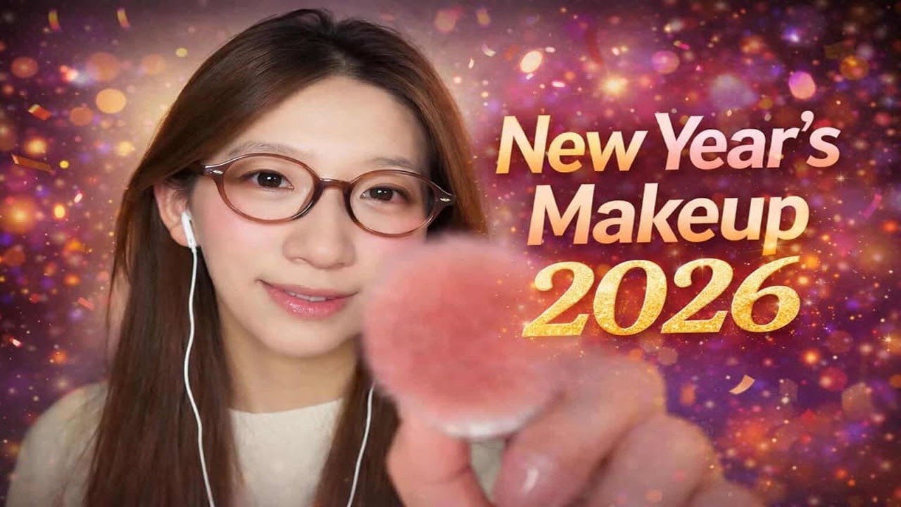 ASMR | Sleep aids New Year's Makeup 💄 2026 💋