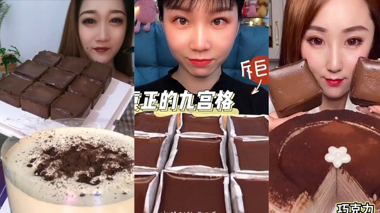 [ASMR]Choco lava dessert/eating chinese dessert