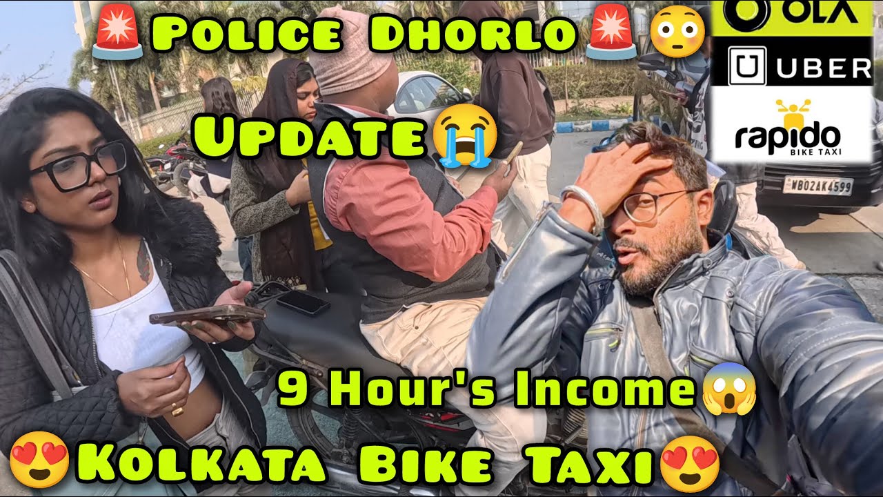 Rapido Bike Taxi Kolkata 😍|🤯 Only 9 Hour's Income Atooo 😱|🤯 Indrive Uber Rapido |😍| Surojit Banerjee
