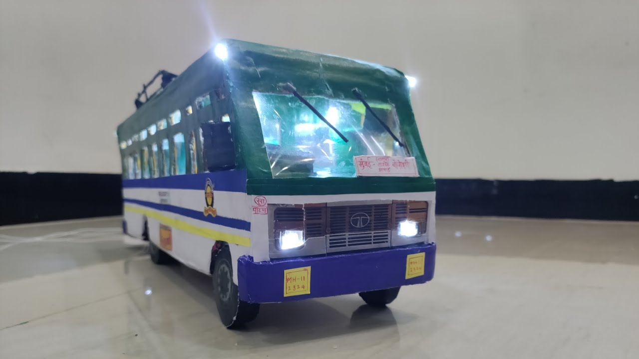 ST Mini Model HIRKANI | MSRTC BUS | HIRAKANI BUS |  ST BUS DIWALI KANDIL|  MUMBAI To  TARALE