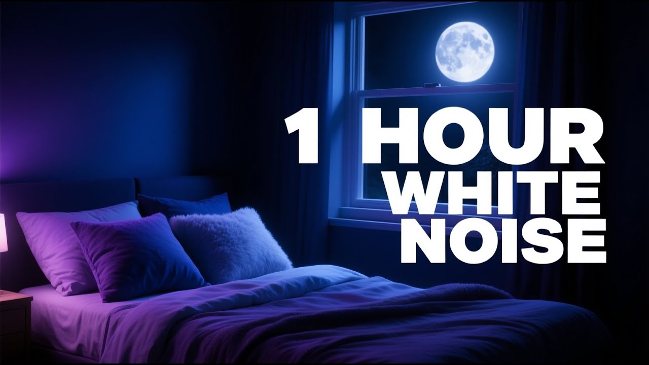 1 Hour Pure White Noise | Deep Sleep, Focus & Study Aid (No Ads in Middle)
