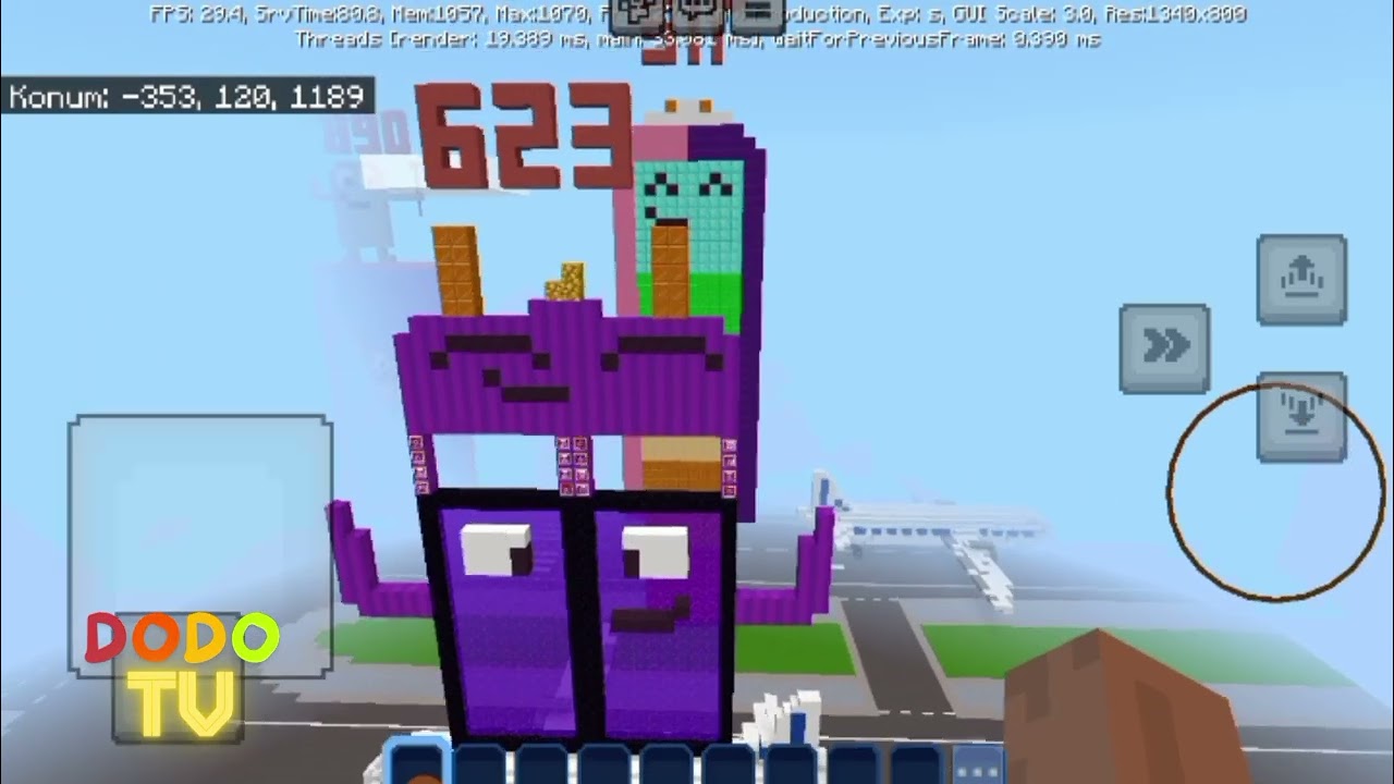 COUNTING BY 89S #minecraft #numberblocks #maths #counting #minecraftbuilding