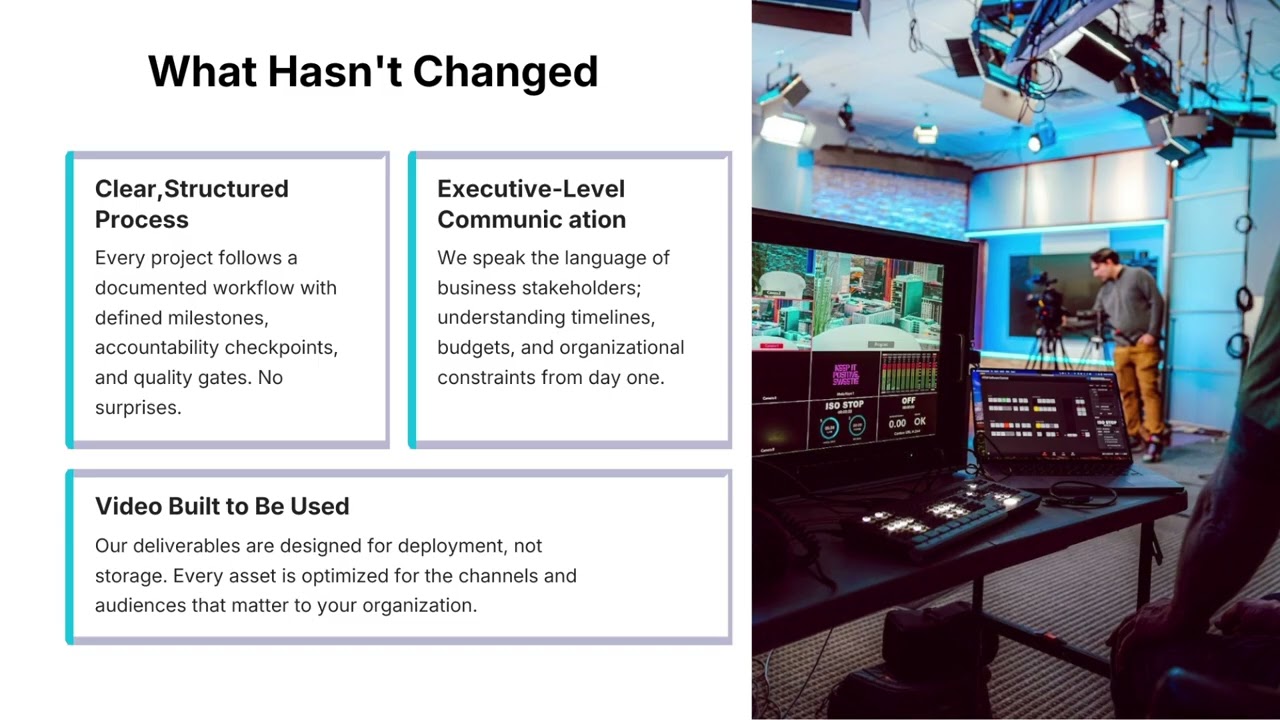 14 years building video systems where communication can’t fail.