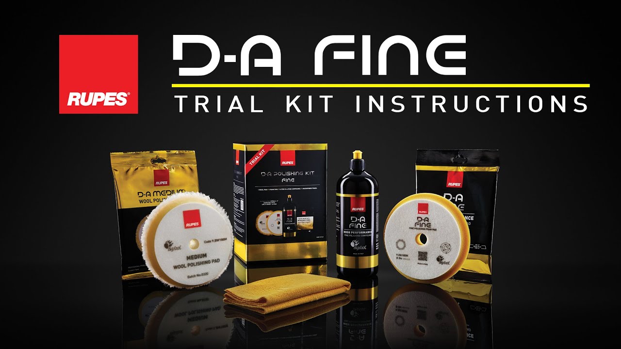 RUPES D-A FINE Trial Kit Instructions