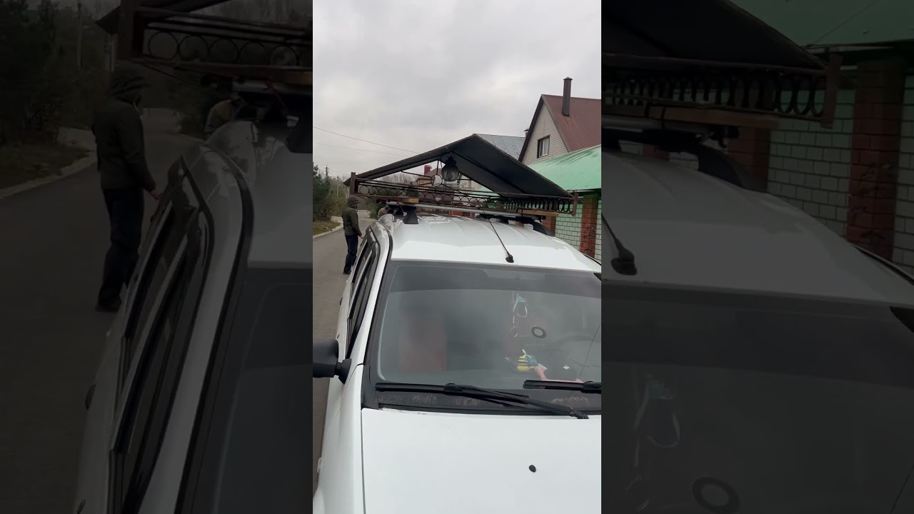 Поставил защиту от Дронов на автомобиль. Защита антидрон. Мангал на крышу.