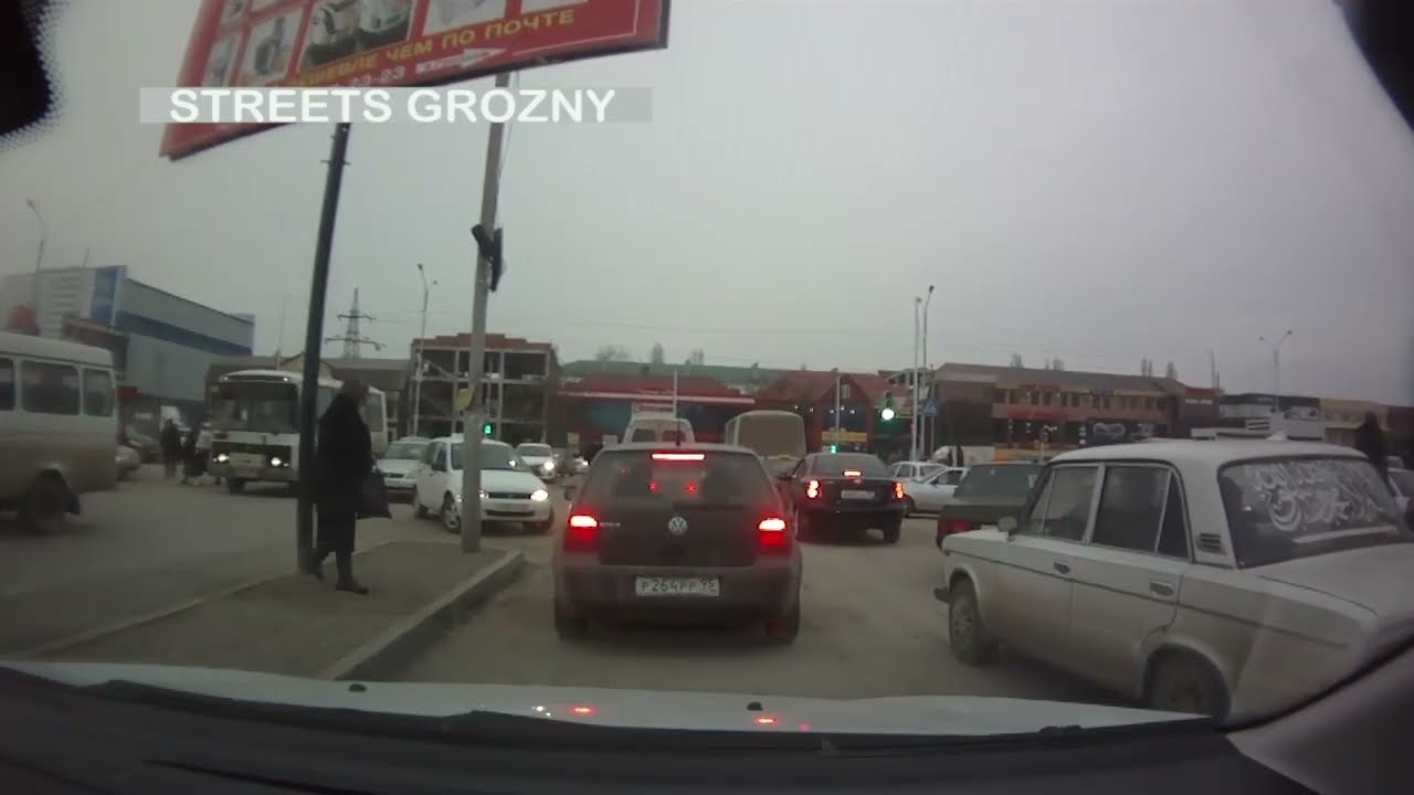 Грозный 2013 📹. Поездка до рынка беркат. Февраль 2013 года. Streets Grozny
