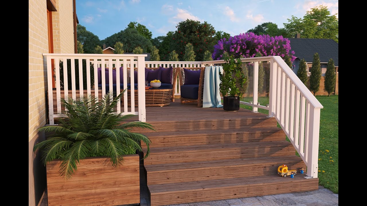 Palmako clôture pour terrasse - montage