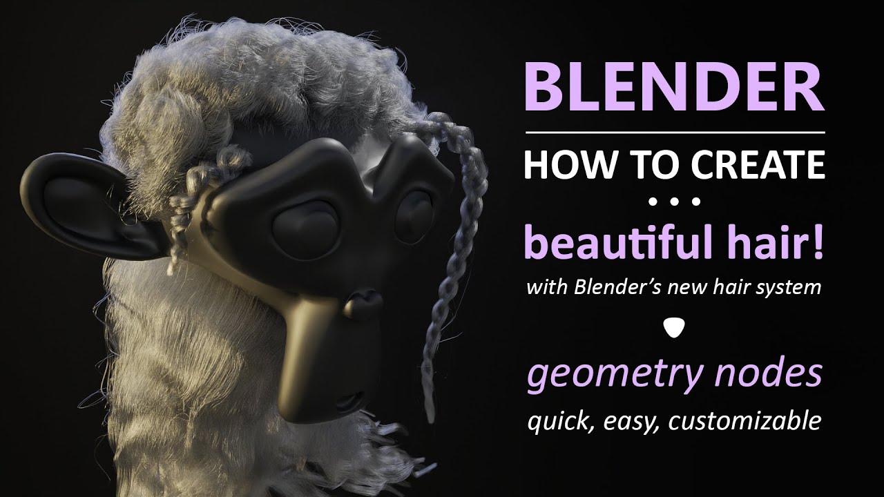 Create Realistic Hair in Blender with Geometry Nodes!