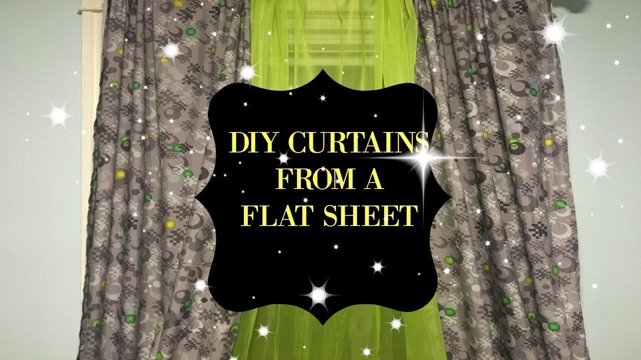 DIY l CURTAINS USING A FLAT SHEET