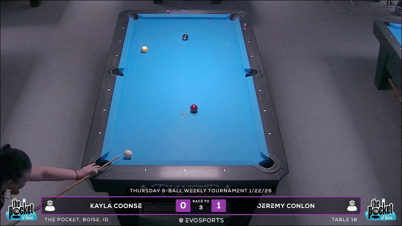 KAYLA COONSE vs JEREMY CONLON - THE POCKET - TABLE 18 | EvoSports