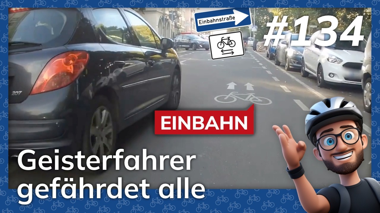 Geisterfahrer gefährdet alle in Einbahnstraße – Berlin Cycling Diary #134