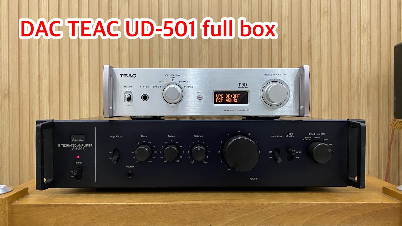 (Đã bán)DAC TEAC UD-501 full box, chơi DSD lossless, BurrBrown 1795☎️0834563852