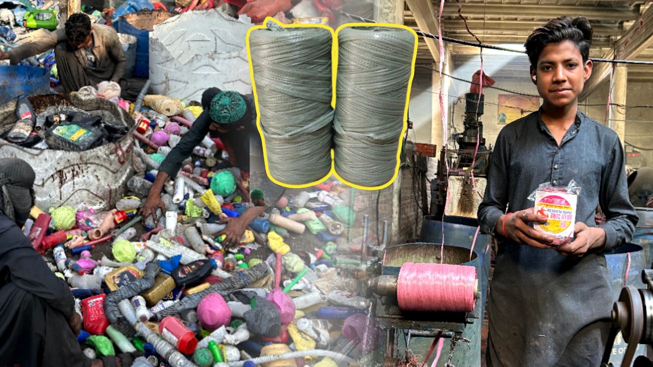 Recycling Secret EXPOSED Rope Making from Plastic Waste