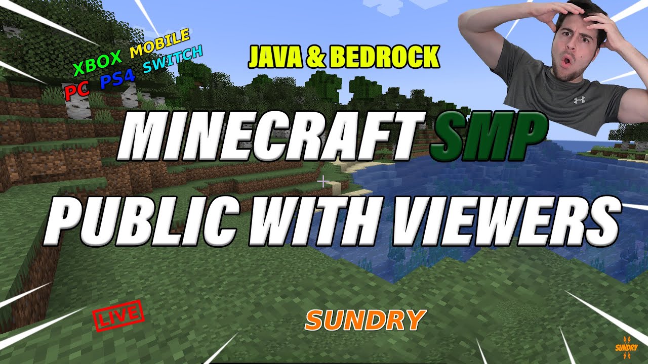 🔴24/7 Joinable Minecraft Server SMP (PUBLIC) | 2.10 Java & Bedrock Survival Server | !ip (ReRun)