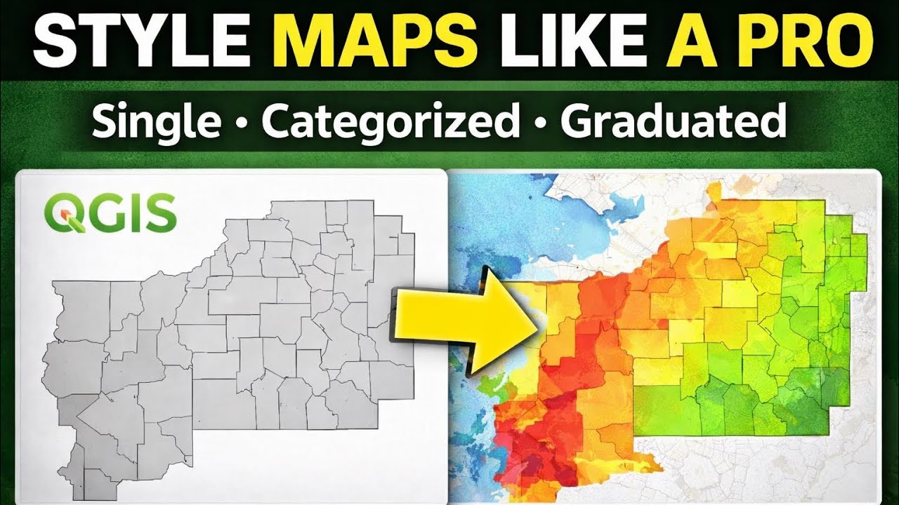 Unleashing Your Map Styling Skills in QGIS: Exploring Single Rule, Categorize, and Graduated Methods