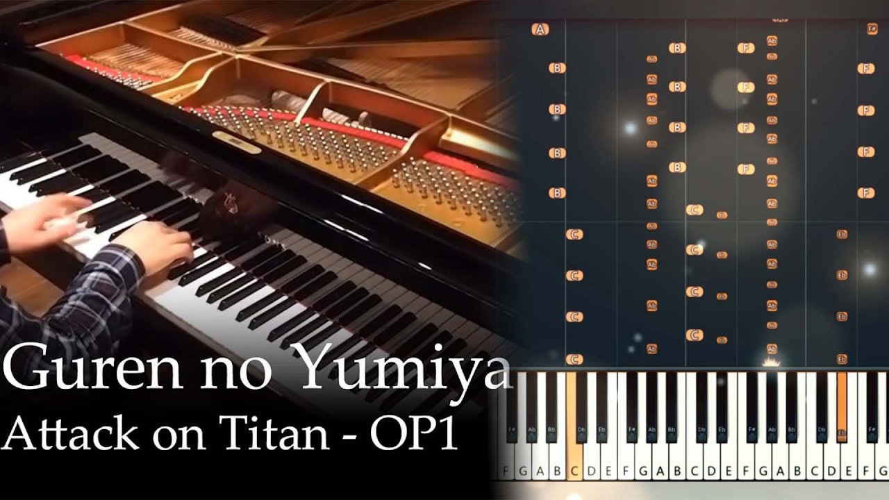 Guren no Yumiya (TV size) - Attack on Titan OP1 | Animenz Piano Sheets | Piano Tutorial | Cover