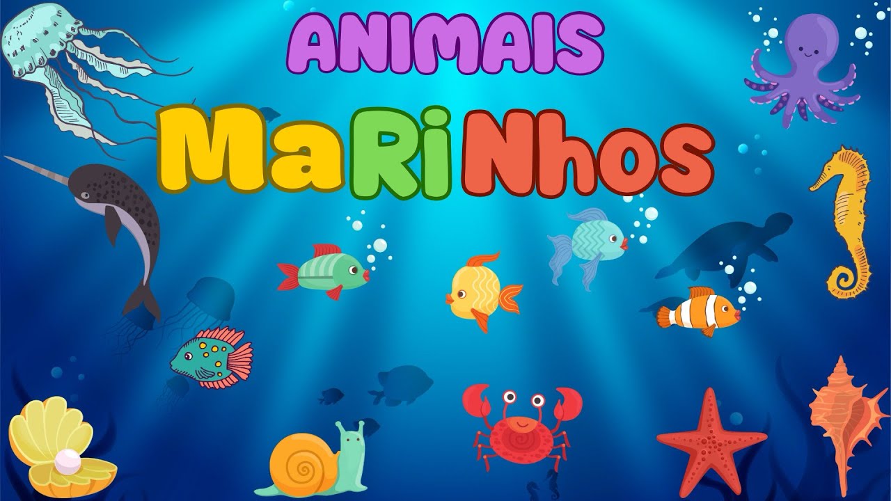 Vamos conhecer os Animais Marinhos? | Aprendendo as paravras