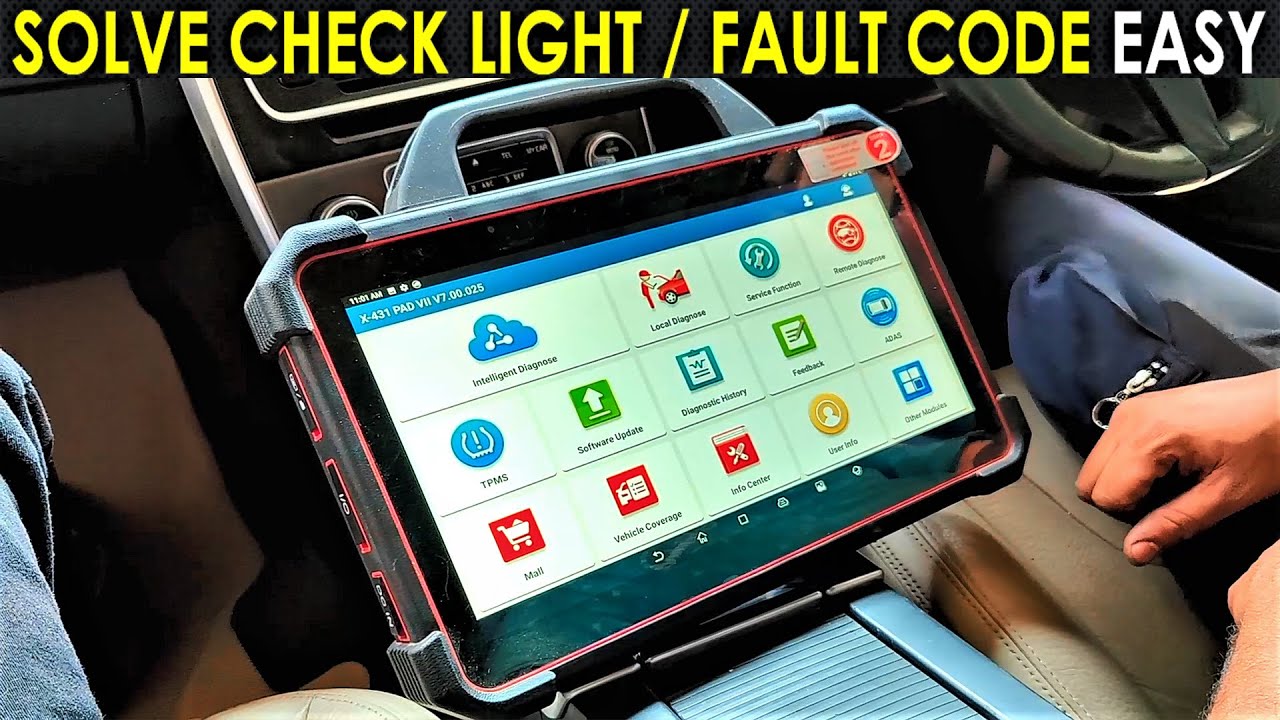 Solve Check Engine Light Launch Scanner | Fault Code Remove Using Launch Scanner Tool in Hindi