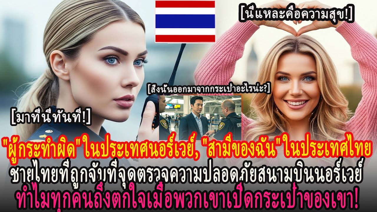 ชายไทยที่ถูกจับที่จุดตรวจความปลอดภัยสนามบินนอร์เวย์ - ทำไมทุกคนถึงตกใจเมื่อพวกเขาเปิดกระเป๋าของเขา!